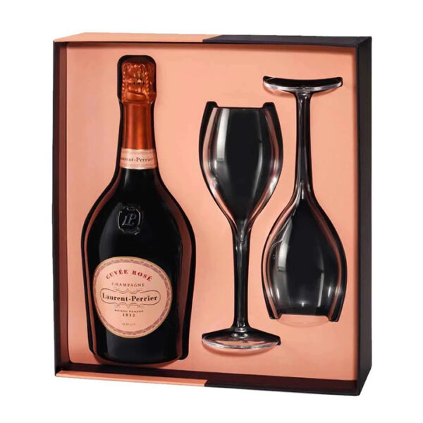 Champagne Laurent Perrier Cuvee Rose Gift Set 75cl 750ml