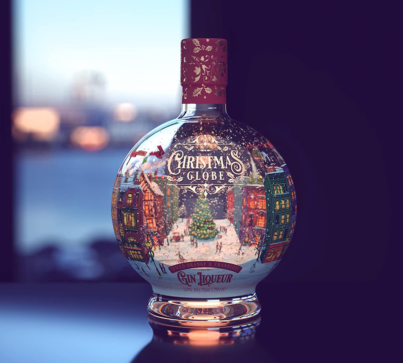 Christmas Globe Spiced Orange & Cranberry Gin Liqueur 70cl 700ml Gallery