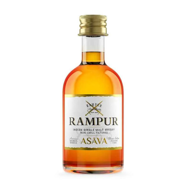 Rampur Asava Single Malt Whisky Miniature 5cl 50ml