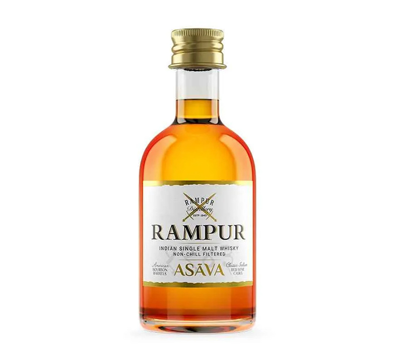 Rampur Asava Single Malt Whisky Miniature 5cl 50ml