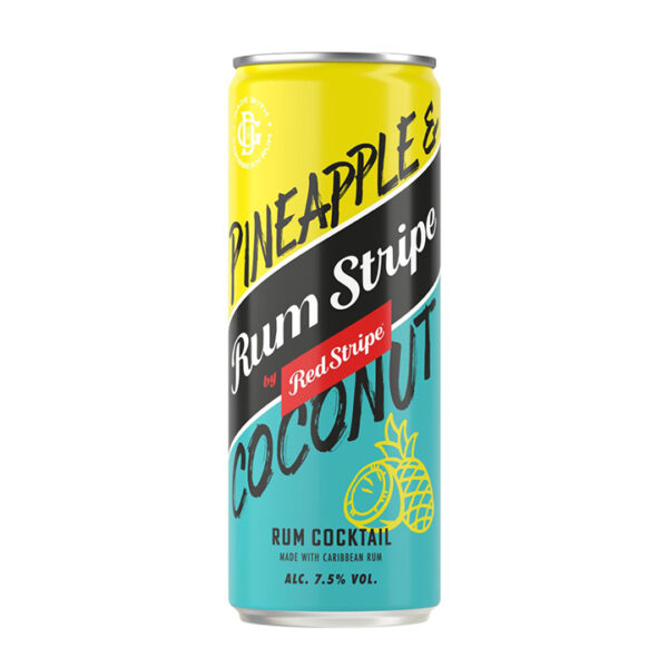 Red Stripe Rum Stripe Pineapple & Coconut Rum Cocktail Can 250ml