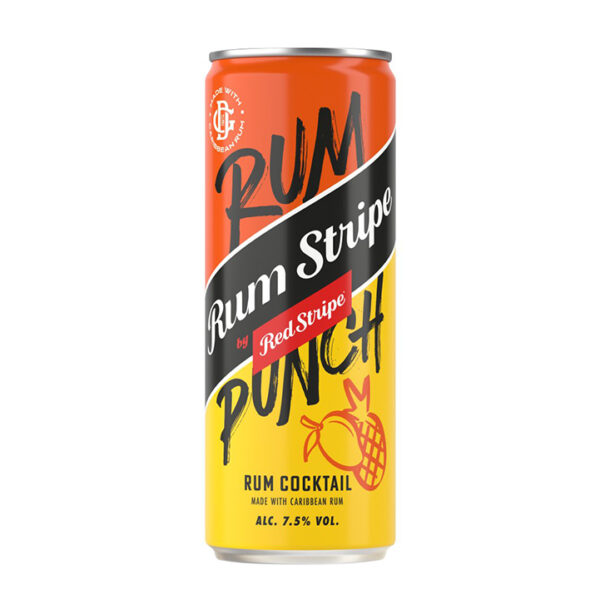 Red Stripe Rum Stripe Rum Punch Caribbean Rum Cocktail Can 250ml