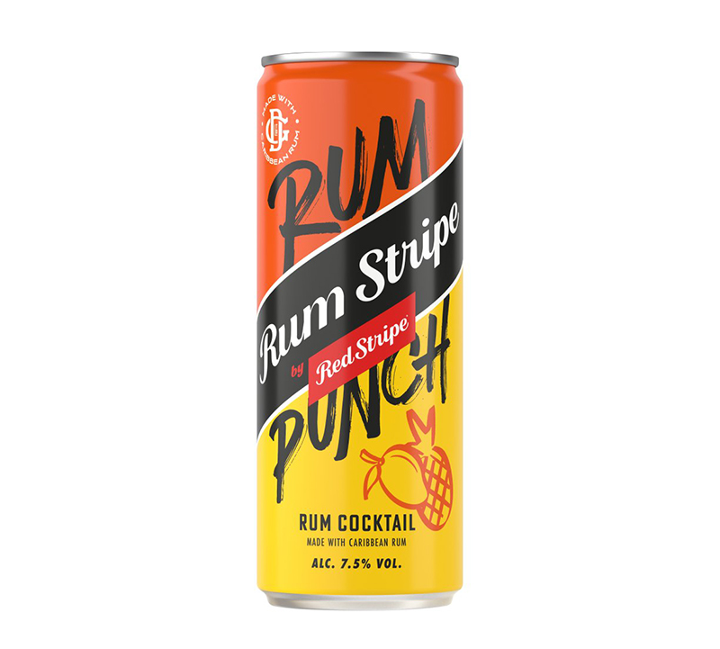 Red Stripe Rum Stripe Rum Punch Caribbean Rum Cocktail Can 250ml