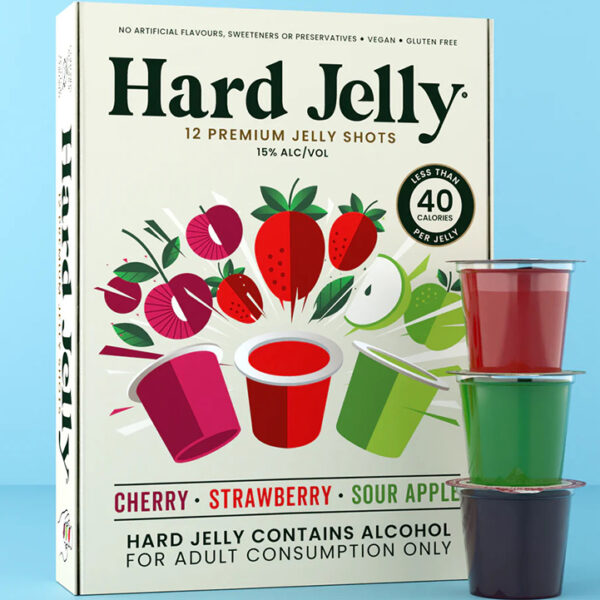 Hard Jelly Mixed Flavor Jelly Shots 12 Pots