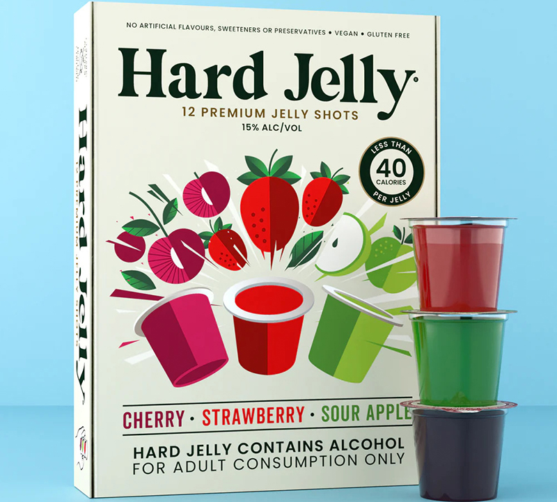 Hard Jelly Mixed Flavor Jelly Shots 12 Pots