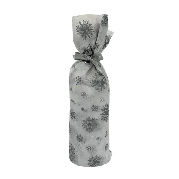 Festive Christmas Bottle Gift Wrapping