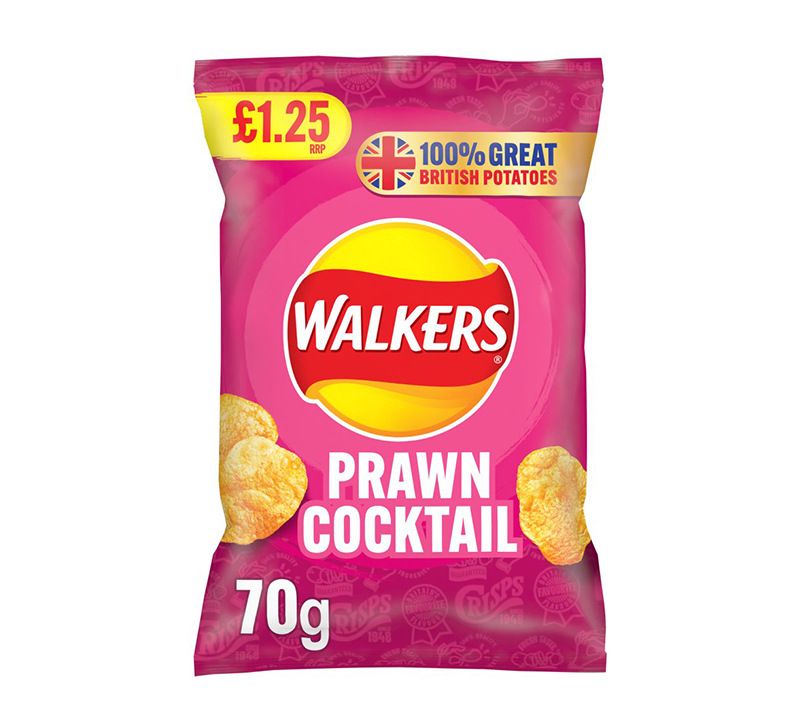 Walkers Prawn Cocktail Crisps PM 70g