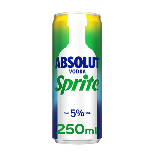 Absolut Vodka & Sprite RTD Can 250ml