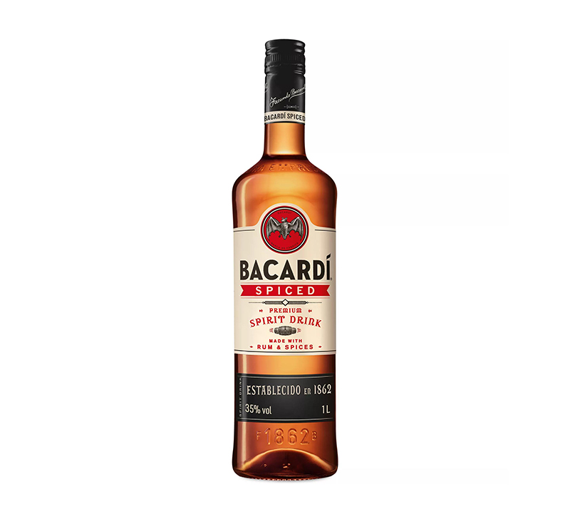 Bacardi Spiced Premium Spirit Rum Drink 1L