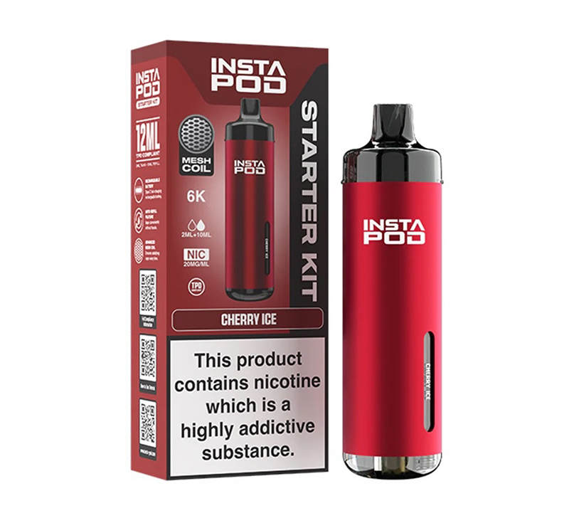 Insta Pod Cherry Ice 6k Prefilled Pod Kit 20mg Insta Pod Cherry Ice 6k Prefilled Pod Kit 20mg