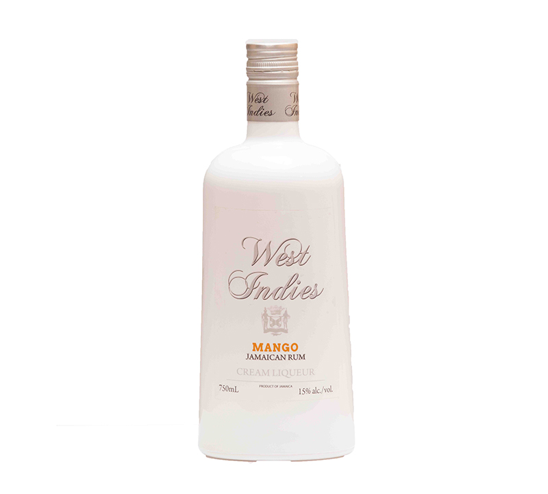 West Indies Mango Jamaican Rum Cream Liqueur 75cl 750ml