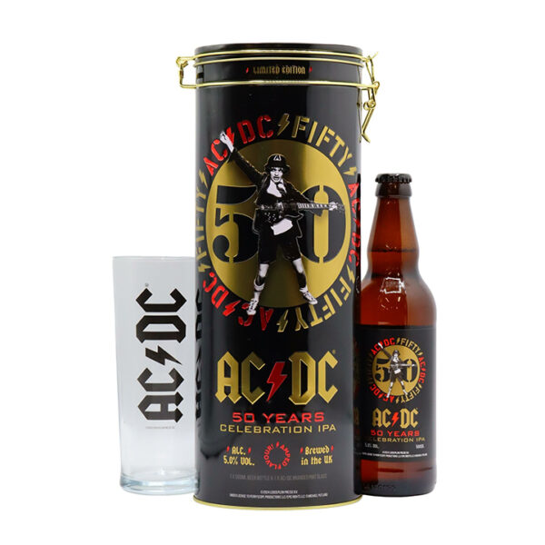 AC-DC 50 Years Celebration IPA Gift Set Tin With Glass 500ml