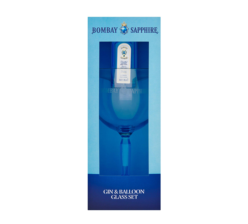 Bombay Sapphire Gin & Balloon Glass Set 5cl 50ml