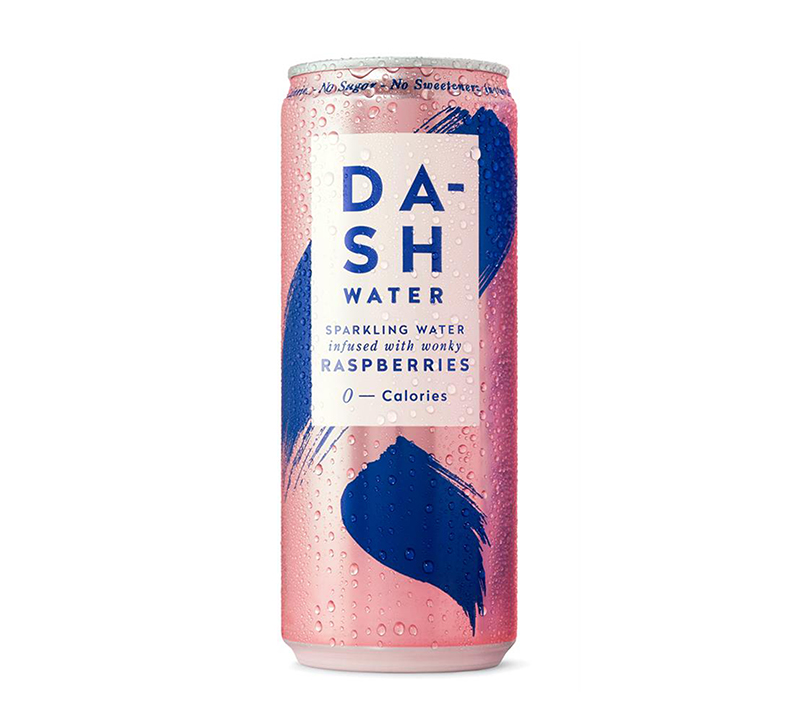 Dash Raspberries Infused Sparkling Water Can 330ml