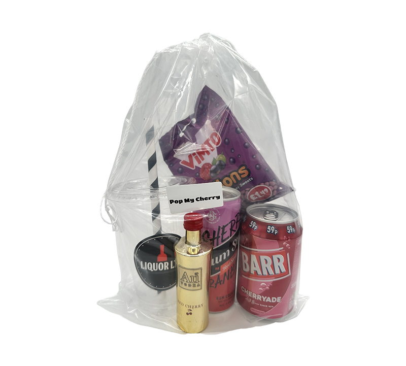 Pop My Cherry DIY Cocktail Bag - AU Vodka Red Cherry, Cherryade & Rum Stripe Caribbean Rum