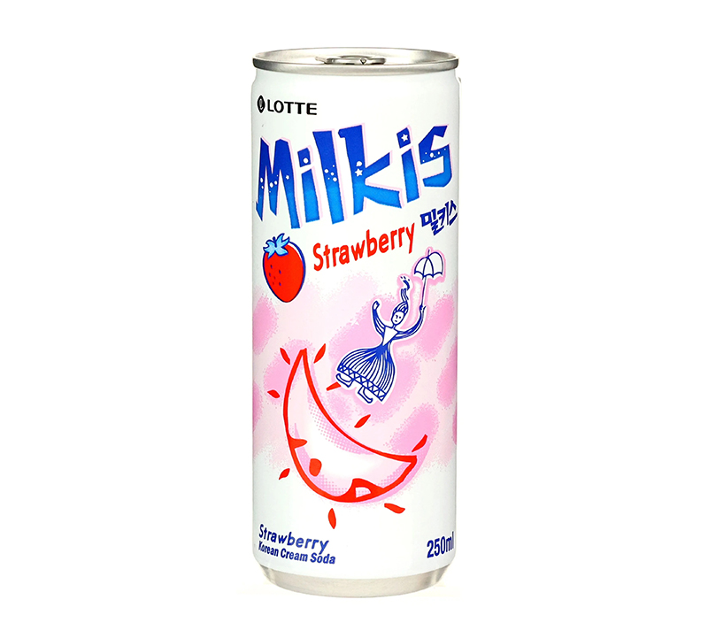 Lotte Milkis Strawberry Korean Cream Soda 250ml