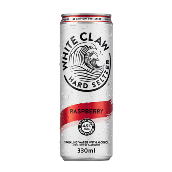White Claw Raspberry Hard Seltzer Can 330ml