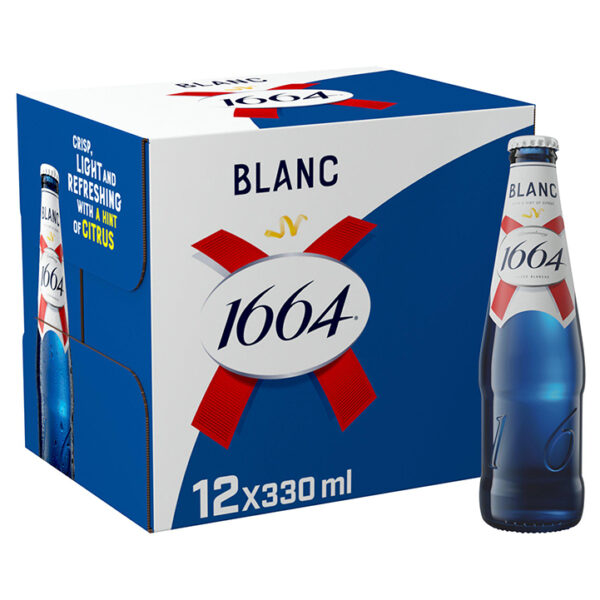 1664 Blanc Premium Lager Beer Bottle 12x330ml