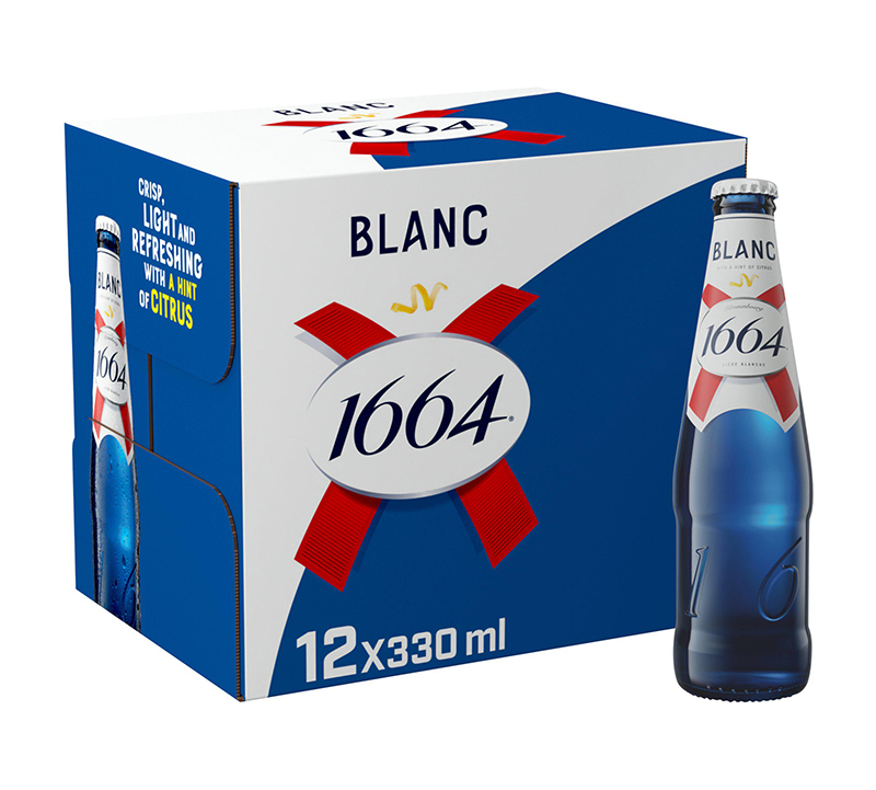 1664 Blanc Premium Lager Beer Bottle 12x330ml