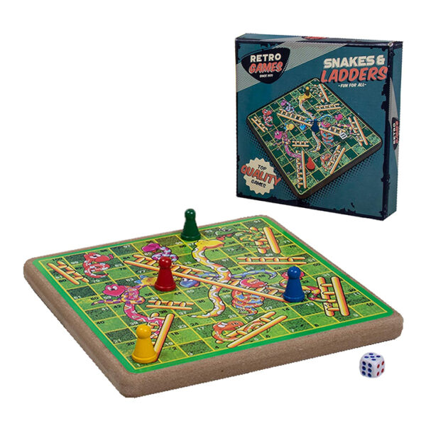 Retro Games Snakes & Ladders Board Set