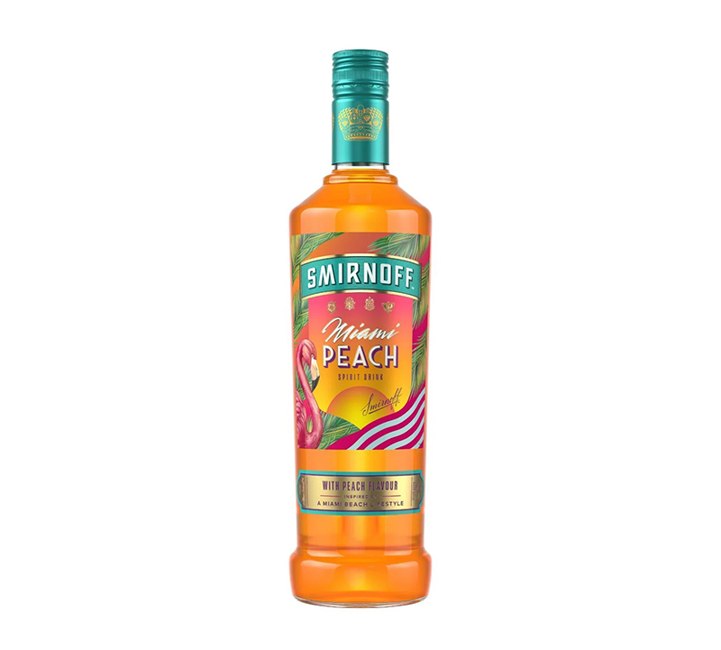 Smirnoff Miami Peach Vodka 70cl 700ml