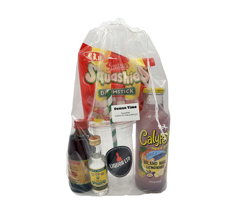 Demon Time DIY Cocktail Bag - Wray & Nephew, Magnum & Calypso Mix