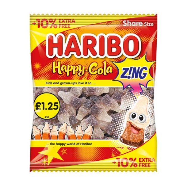 Haribo Happy-Cola Z!ng Bag 154g