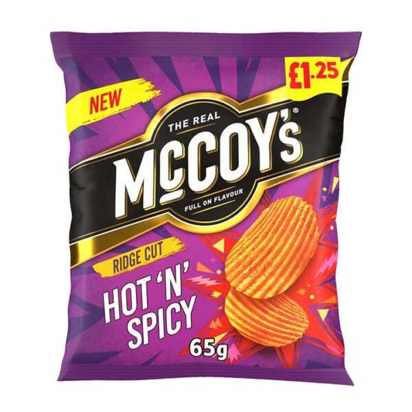 McCoy's Hot N Spicy Sharing Crisps PM 65g