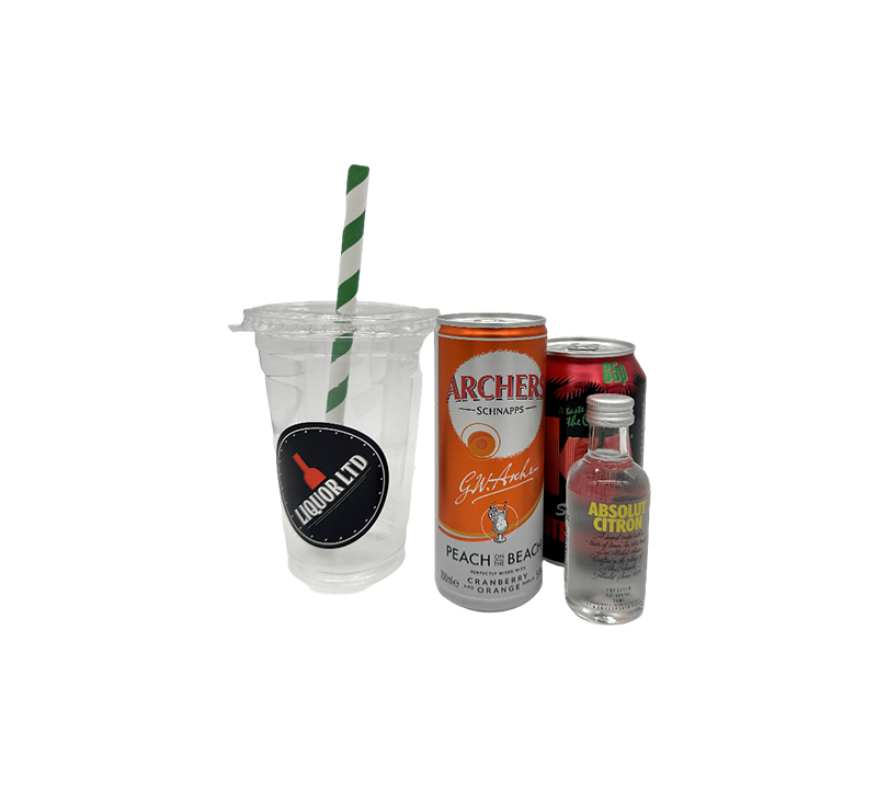 Arch Your Back DIY Cocktail Bag - Peach Schnapps, Citron Vodka & Strawberry KA