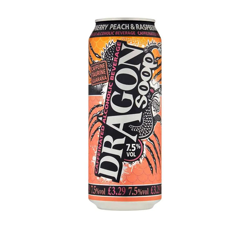 Dragon Soop Peach & Raspberry 500ml