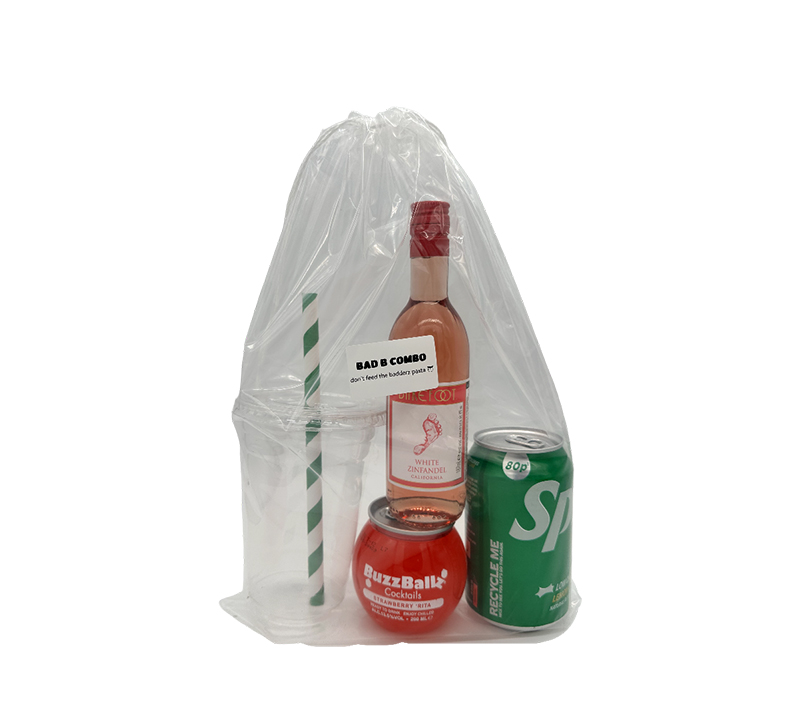 Bad B Combo DIY Cocktail Bag - Tequila Rita, Sprite & Barefoot White Zinfandel