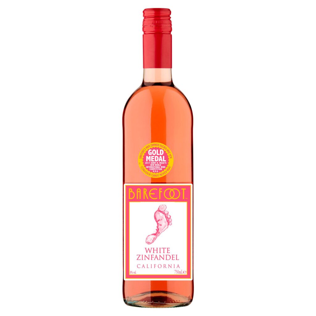 Barefoot White Zinfandel Personalised Bottle Custom Label