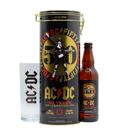 AC-DC 50 Years Celebration IPA Gift Set Tin With Glass 500ml