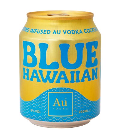 Au Vodka Blue Hawaiian Cocktail 200ml
