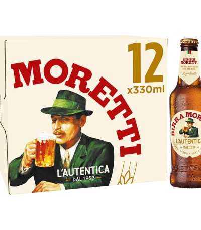 Birra Moretti Premium Lager Bottles 12x330ml