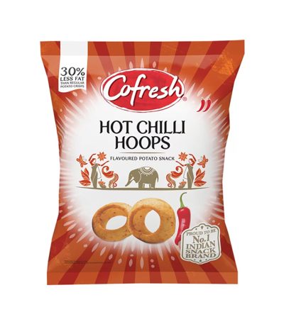 Cofresh Hot Chilli Hoops Flavoured Potato Snack 80g