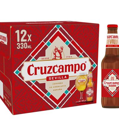 Cruzcampo Sevilla Lager Beer Bottles 12x330ml