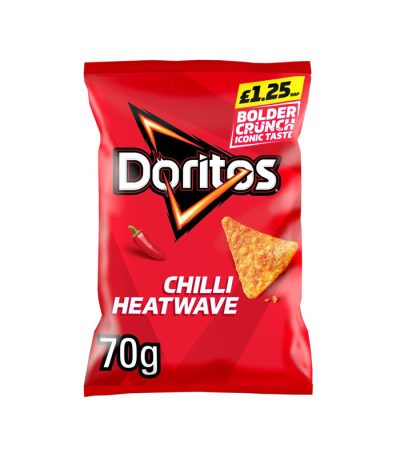 Doritos Chilli Heatwave Tortilla Chips Sharing Bag Crisps PM 70g