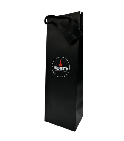 Luxury Black Bottle Gift Bag