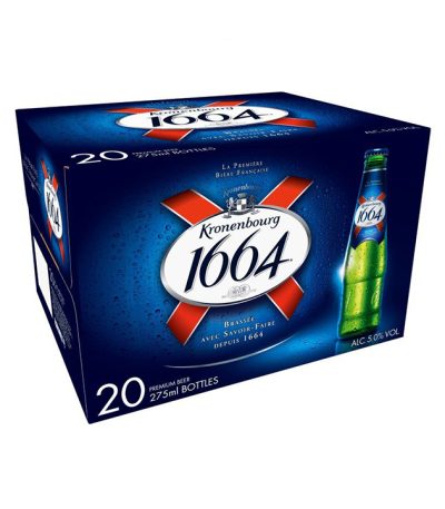 Kronenbourg 1664 Lager Beer Bottles 20pck 275ml