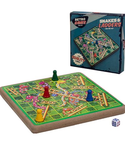 Retro Games Snakes & Ladders Board Set