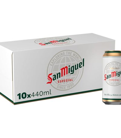 San Miguel Premium Lager Beer Cans 10x440ml
