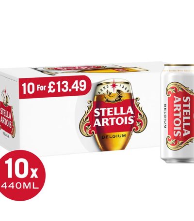 Stella Artois Premium Lager Cans 10x440ml