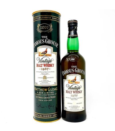 The Famous Grouse 12 Year Old 1987 Vintage Blended Malt Scotch Whisky 70cl 700ml