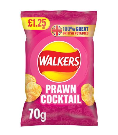 Walkers Prawn Cocktail Crisps PM 70g